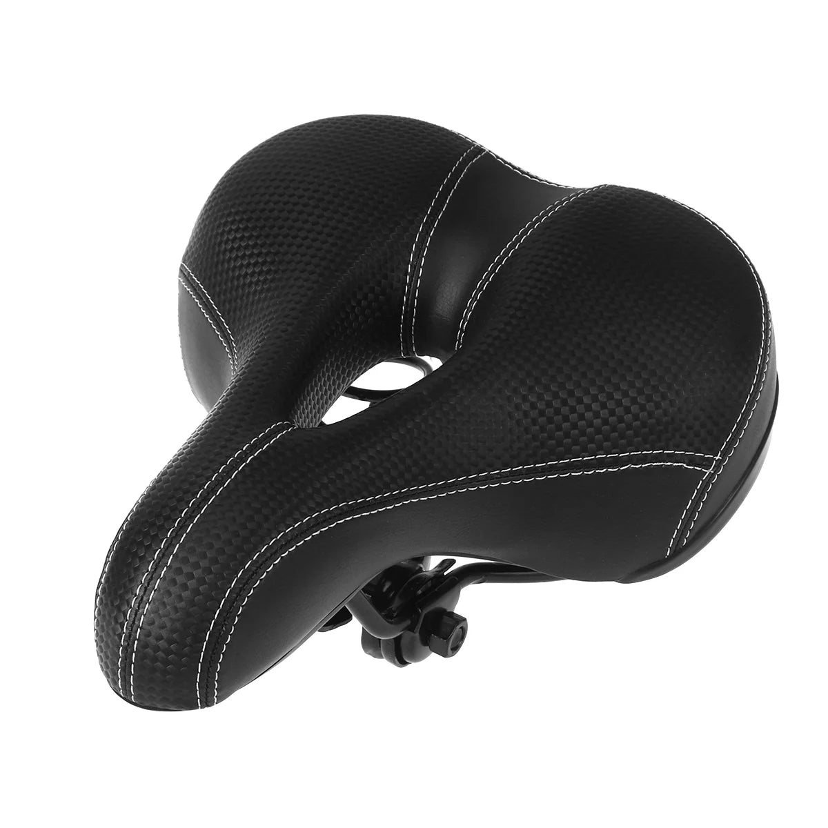 Black Wide Bike Cushion Seat With Waterproof Cover M4602