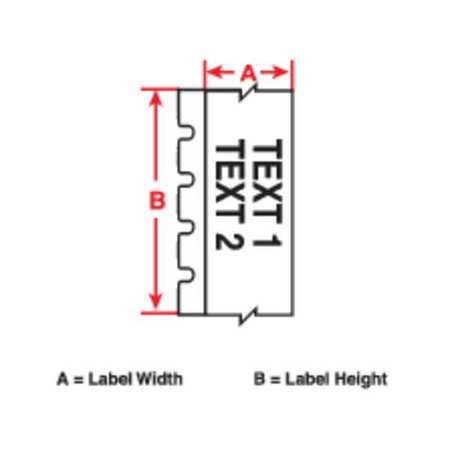 Green Label Tape Cartridge, 2-1/4 in. H811