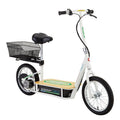 Green Electric Scooter with Seat and Rack P435788