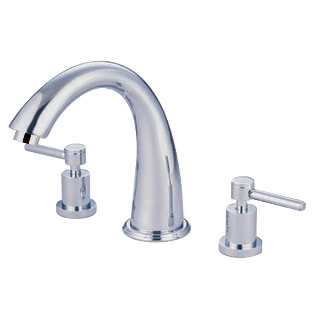 Satin Nickel Two-Handle Roman Tub Filler E609069