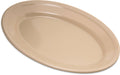 Tan Oval Platter Tray H117