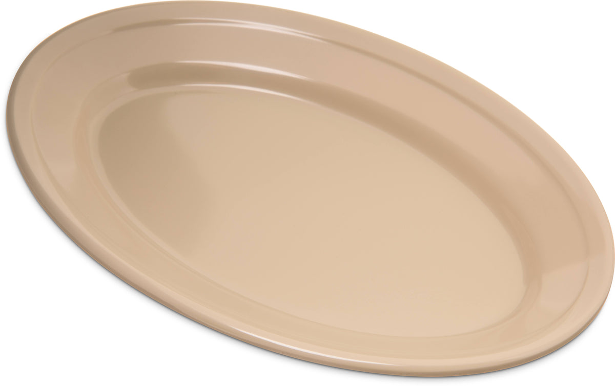 Tan Oval Platter Tray H117