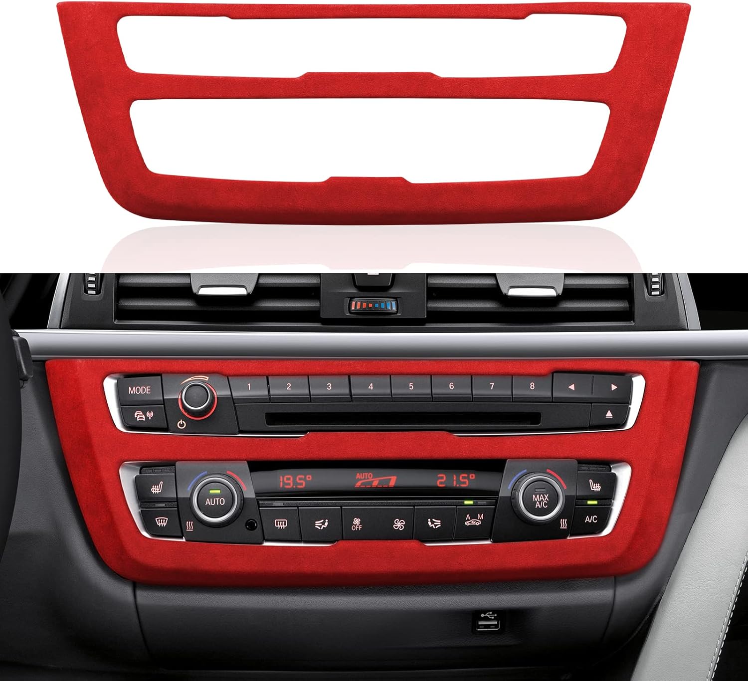 Car Dashboard Panel Frame Cover Trim Sticker Interior Decoration Pack of 2 S304