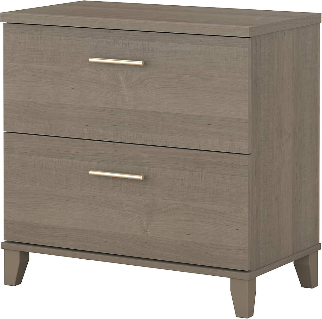 2 Drawer Lateral File Cabinet Mocha Cherry N117