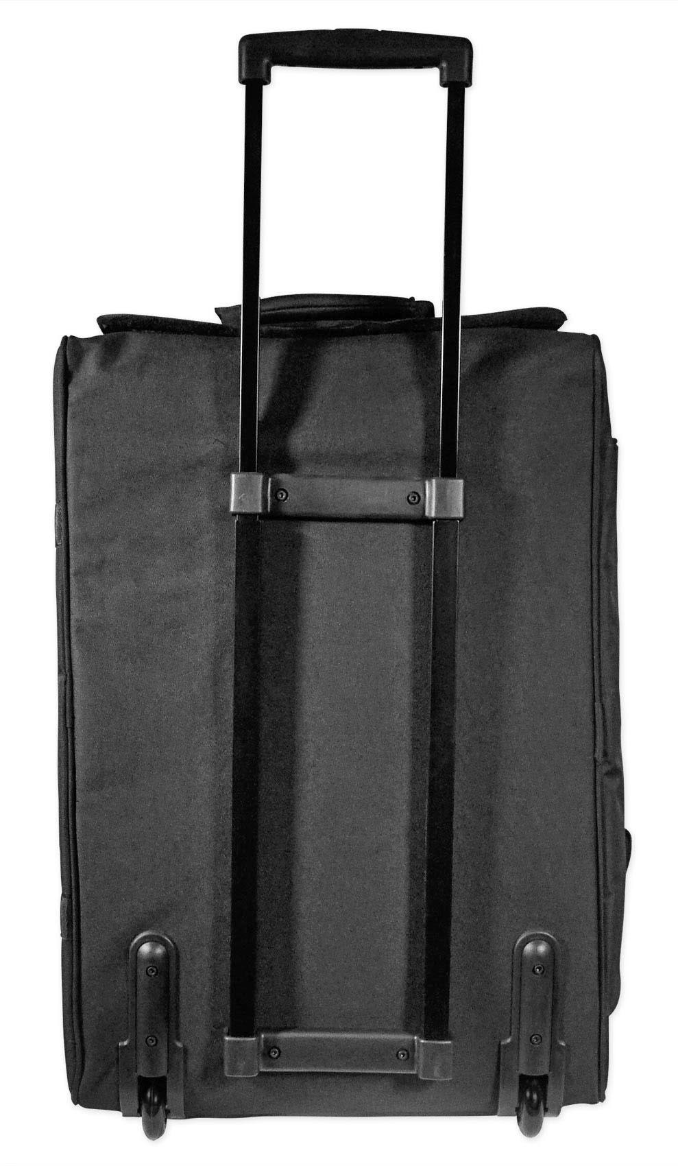 Rockville Rolling Travel Case Speaker Bag with Handle and Wheels G7579
