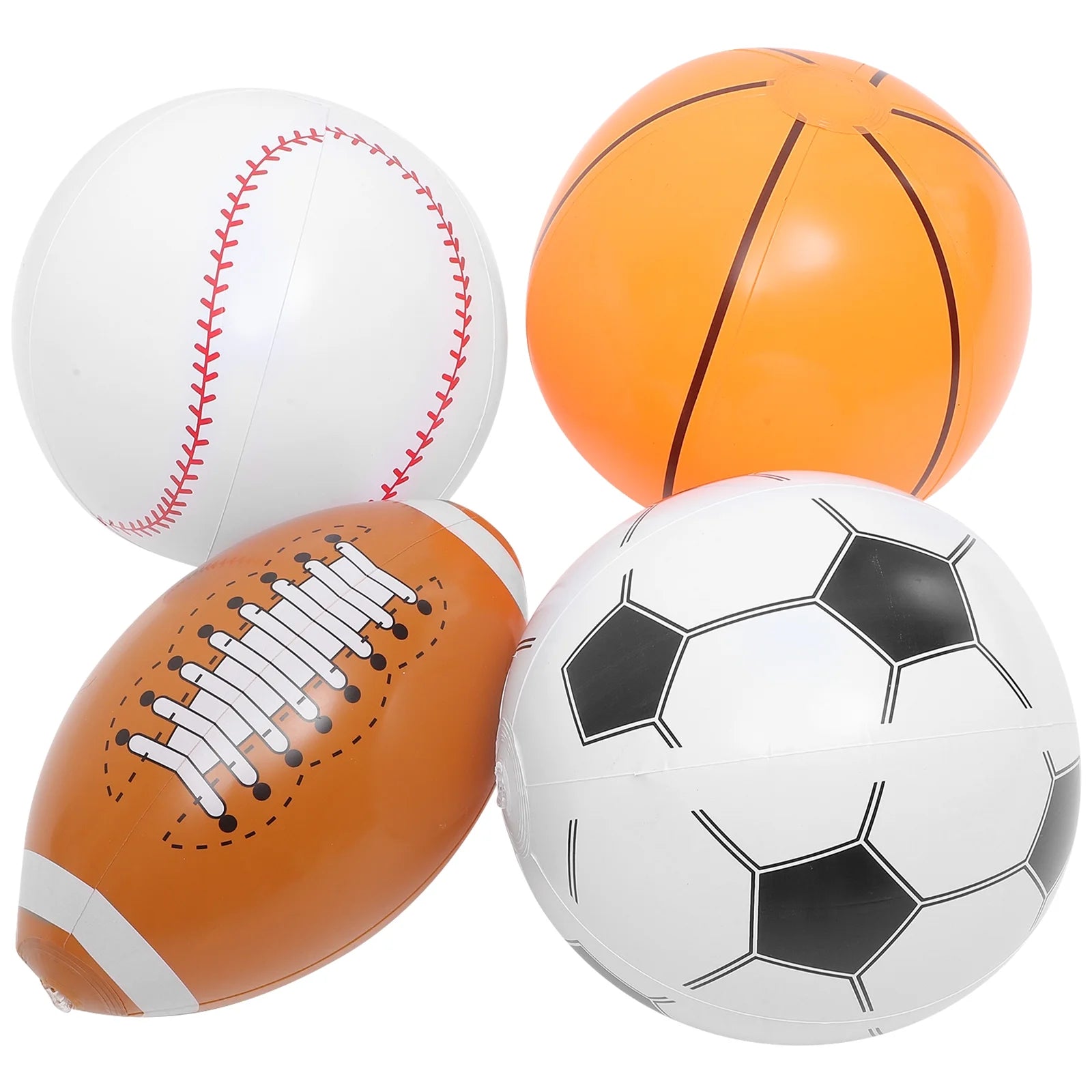 16 Pcs Inflatable Beach Ball Toy Sports Party Decorations Y3683