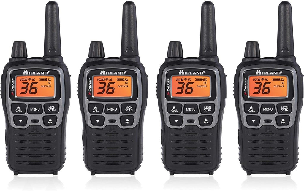 36 Channel FRS Two-Way Radio Walkie Talkie Pair Pack (Black/Silver) E262095