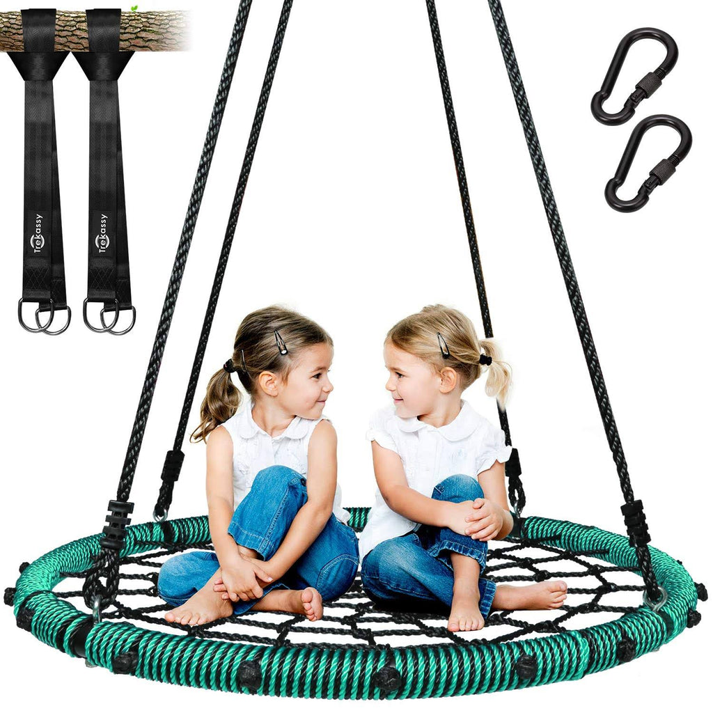 Spider Web Swing 40 inch with Steel Frame and 2 Hanging Straps E649
