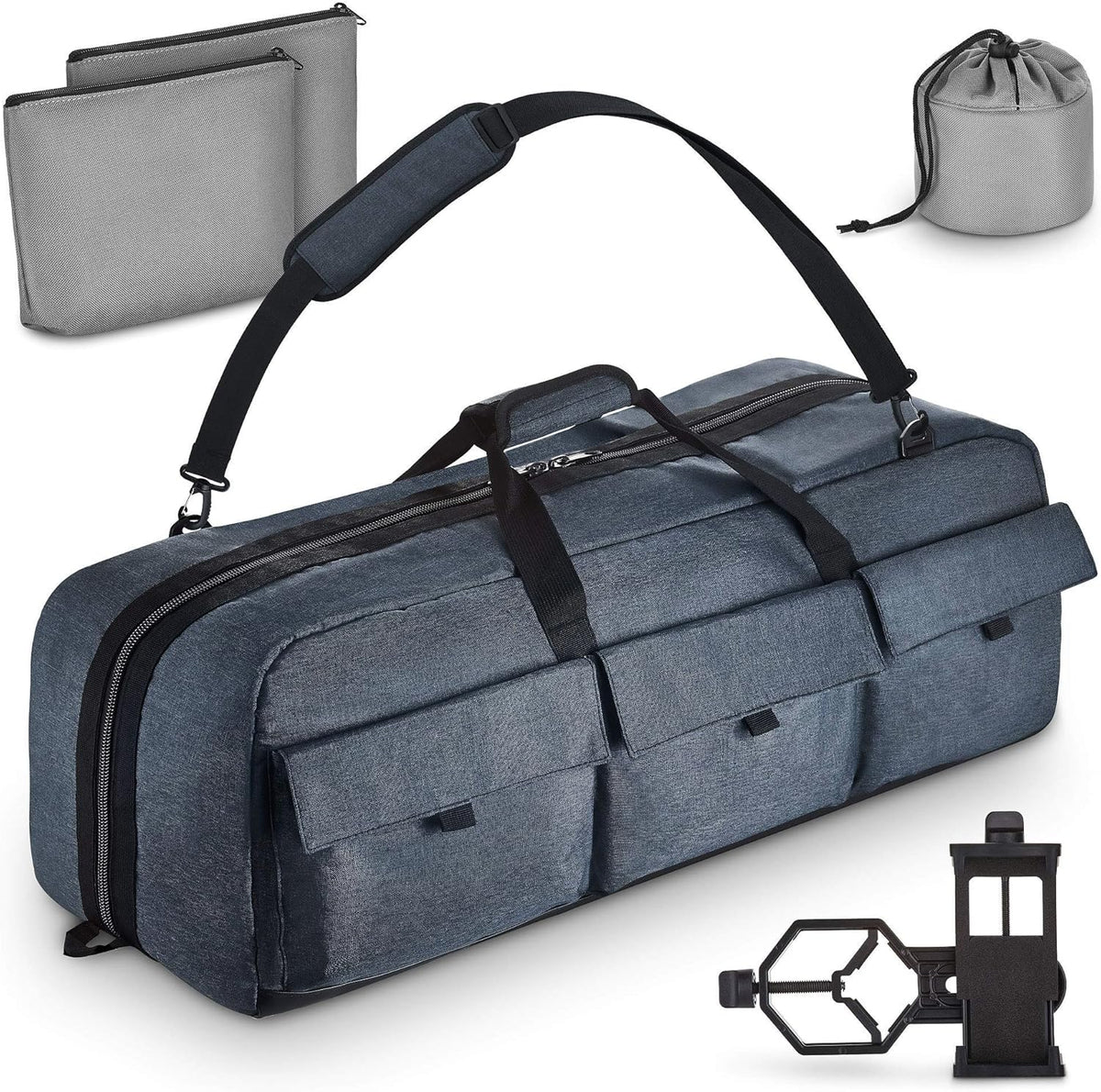 40 Inches Shock-Absorbent Telescope Carrying Case with Adjustable Shoulder Strap D7791