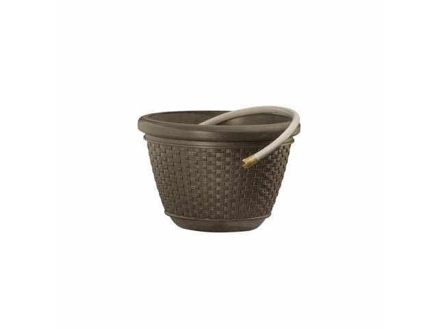 Resin Wicker Garden Water Hose Storage Holder Pot (6 Pack) J138222