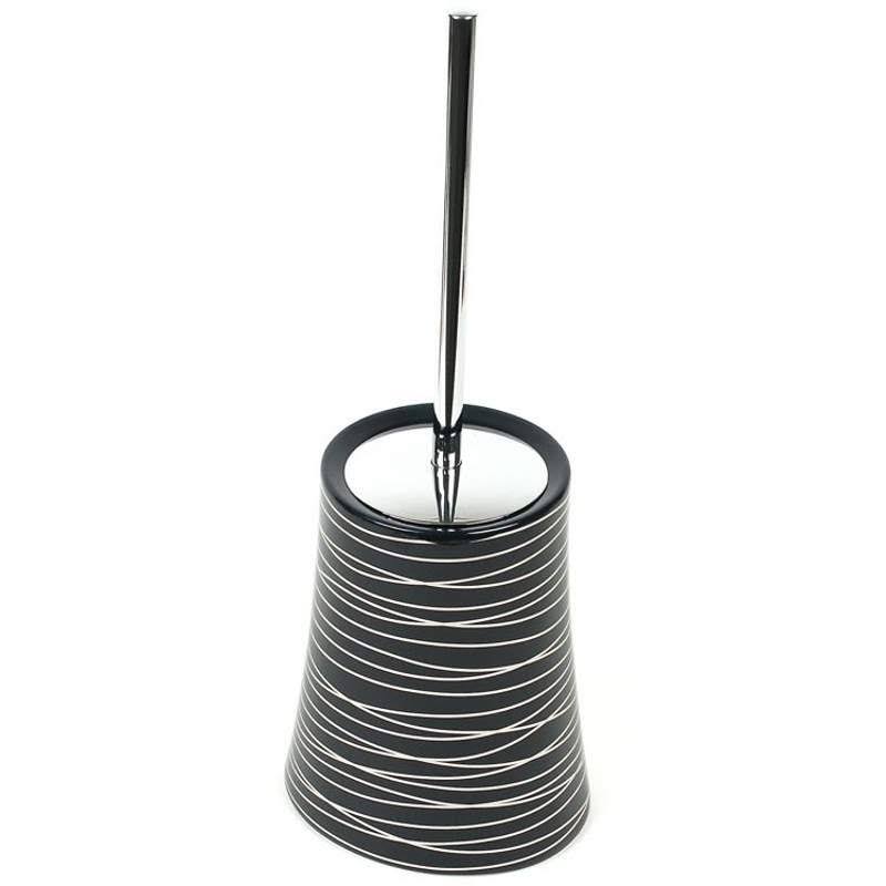 Anthracite Silver Free Standing Toilet Brush and Holder T982