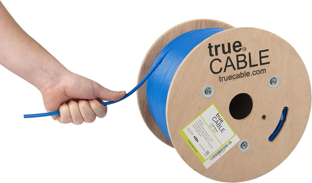 Cat6 Riser Bulk Ethernet Cable, 500ft, Gray, 23AWG 4 Pair Solid Bare Copper, 550MHz, Unshielded Twisted Pair C161800