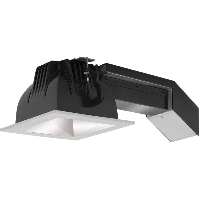 4 inch Square 20W Dimmable Wall Washer 4000K 80 CRI Matte Cone Silver Ring Q617