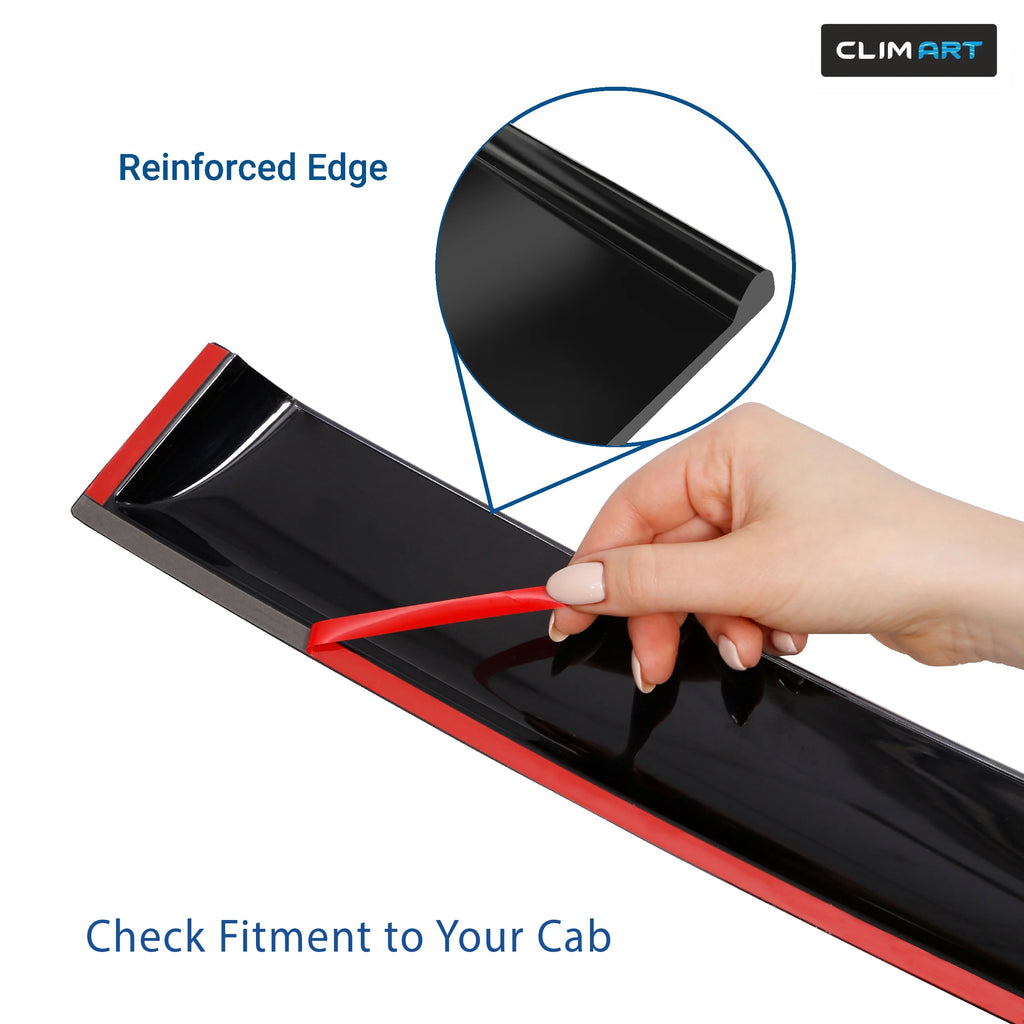 4pcs Tape-on Window Deflectors for Chevrolet Silverado/GMC Sierra 2007-2013 Extended Cab L875694