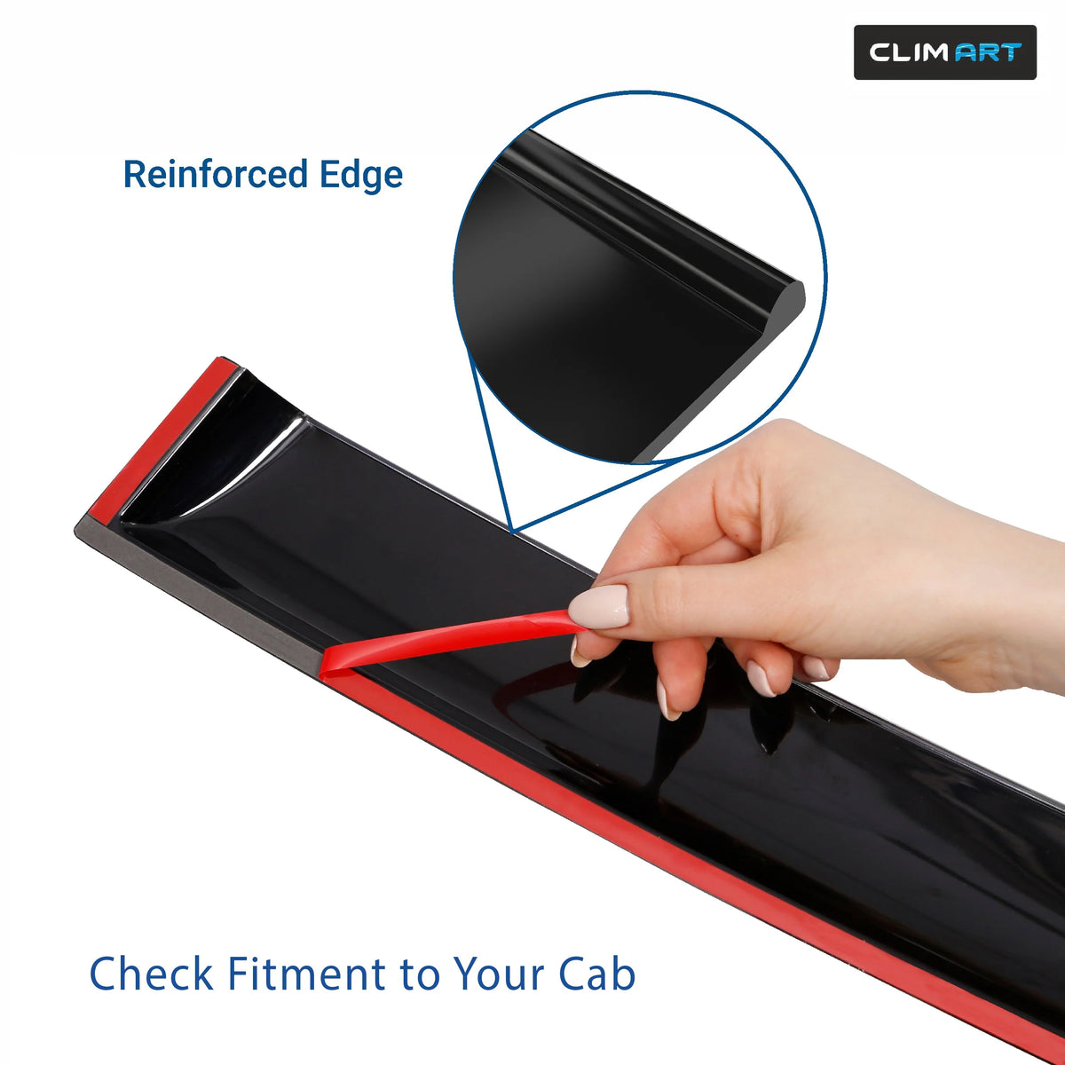 4pcs Tape-on Window Deflectors for Chevrolet Silverado/GMC Sierra 2007-2013 Extended Cab L875694