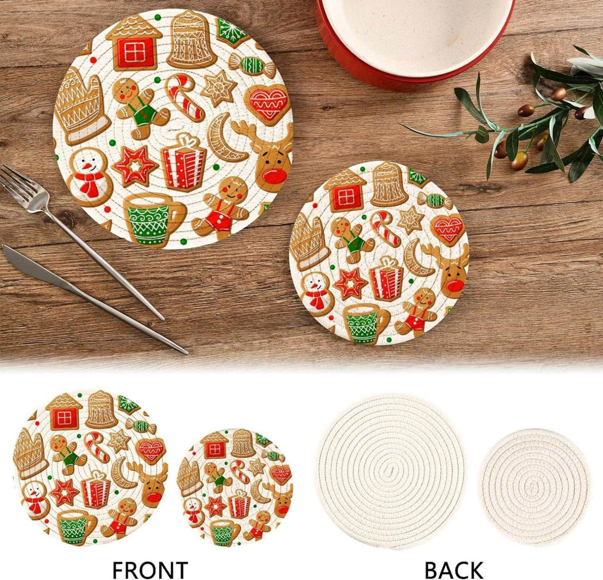 Cotton Woven Potholders Set 2 PCS O680