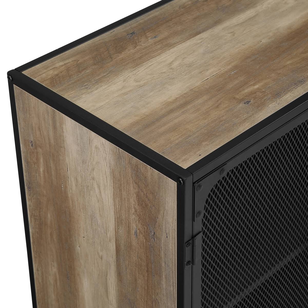Industrial Accent Cabinet with Mesh E714216