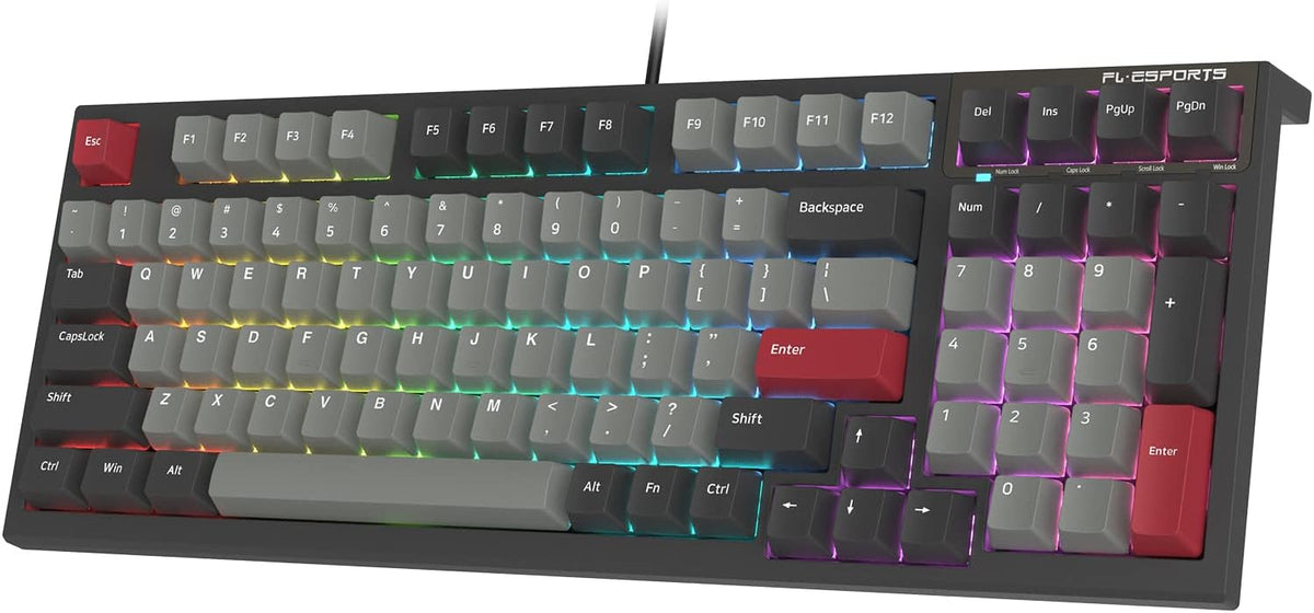 98 Keys Wired Mechanical Gaming Keyboard with RGB Q292