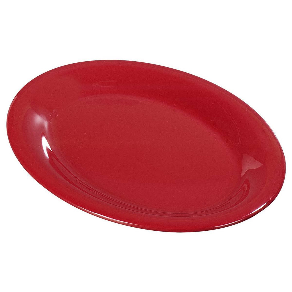 Red Melamine Oval Platter Tray U5572
