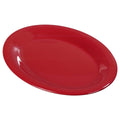 Red Melamine Oval Platter Tray U5572