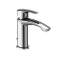 Polished Chrome Single Handle Bathroom Faucet with Drain Assembly F726