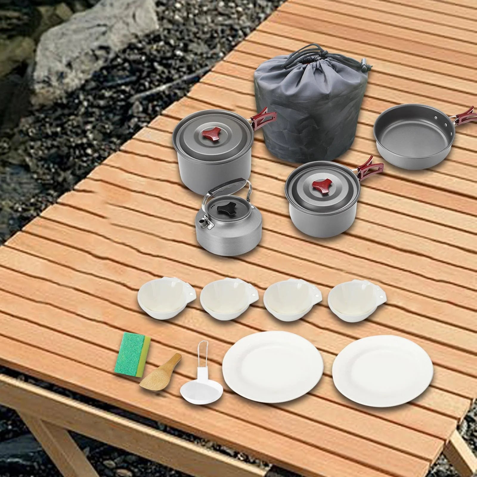 Camping Cookware Non Stick for Campfire N3789