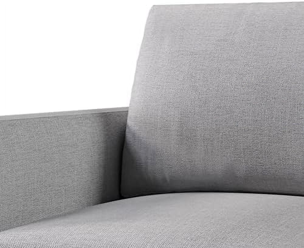 Blue Linen Tufted Recliner Sofa V698358