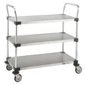 Standard Duty Utility Cart with 3 Solid Shelves A119