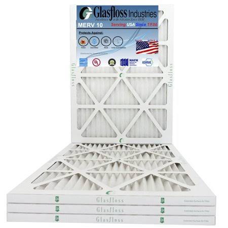 20x32x1 MERV 10 Furnace Air Filter, Qty: 4 O798832