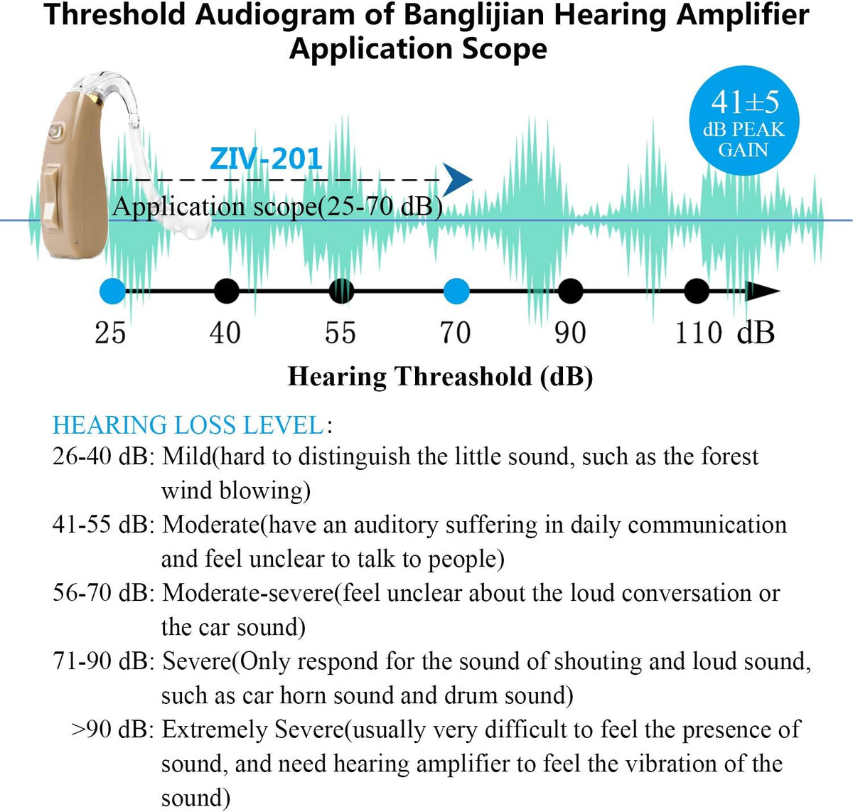 Small Size Rechargeable Digital Hearing Aid S75411