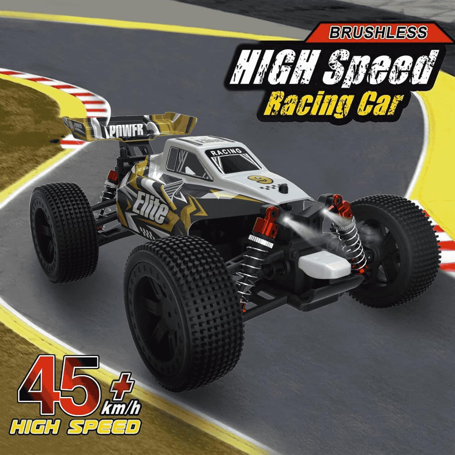 Yellow 1:16 Scale 4WD RC Truck W518