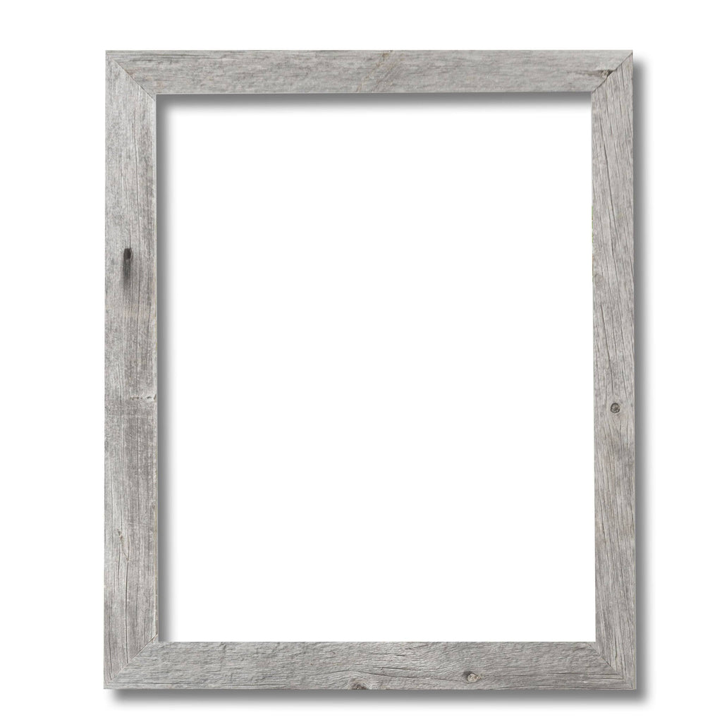 Faded White Reclaimed Wood Frame J184994