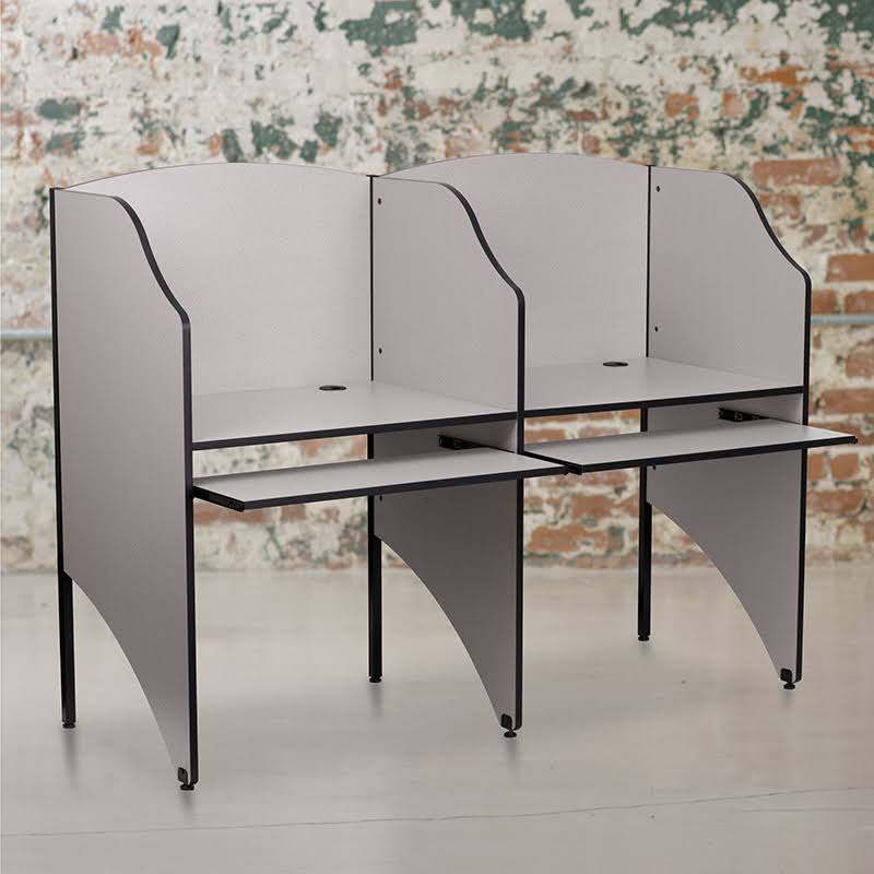 Oak Study Carrel V56591