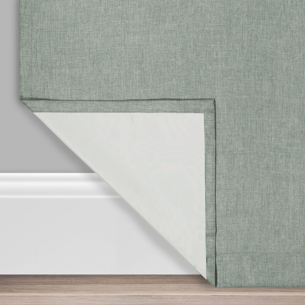 Celadon 50 x 95 Blackout Grommet Top Window Panel Y406394