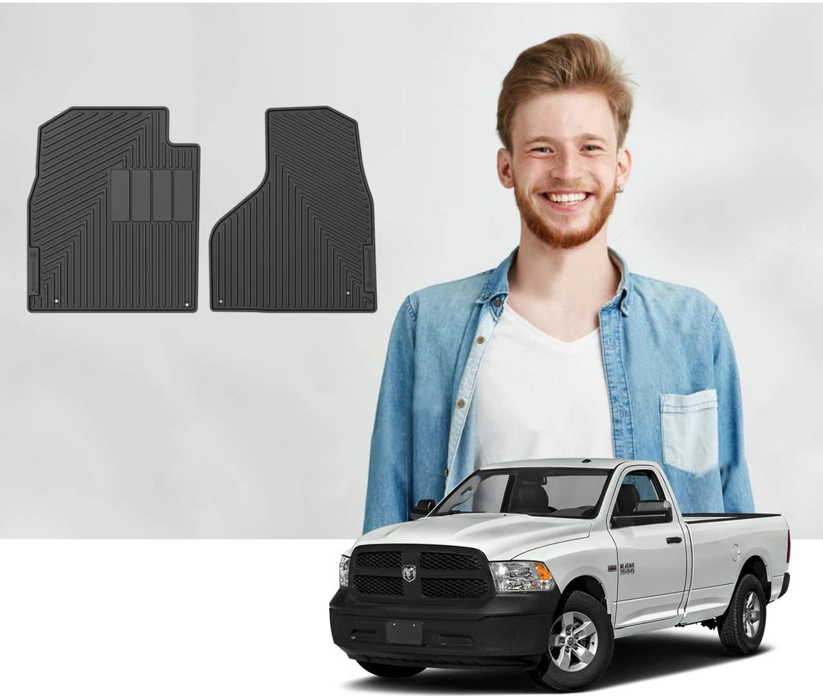 Front Row Floor Mats for Dodge Ram 2012-2018 J21989