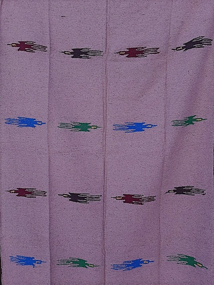 Purple Thunderbird Large Yoga Throw Blanket Serape A429