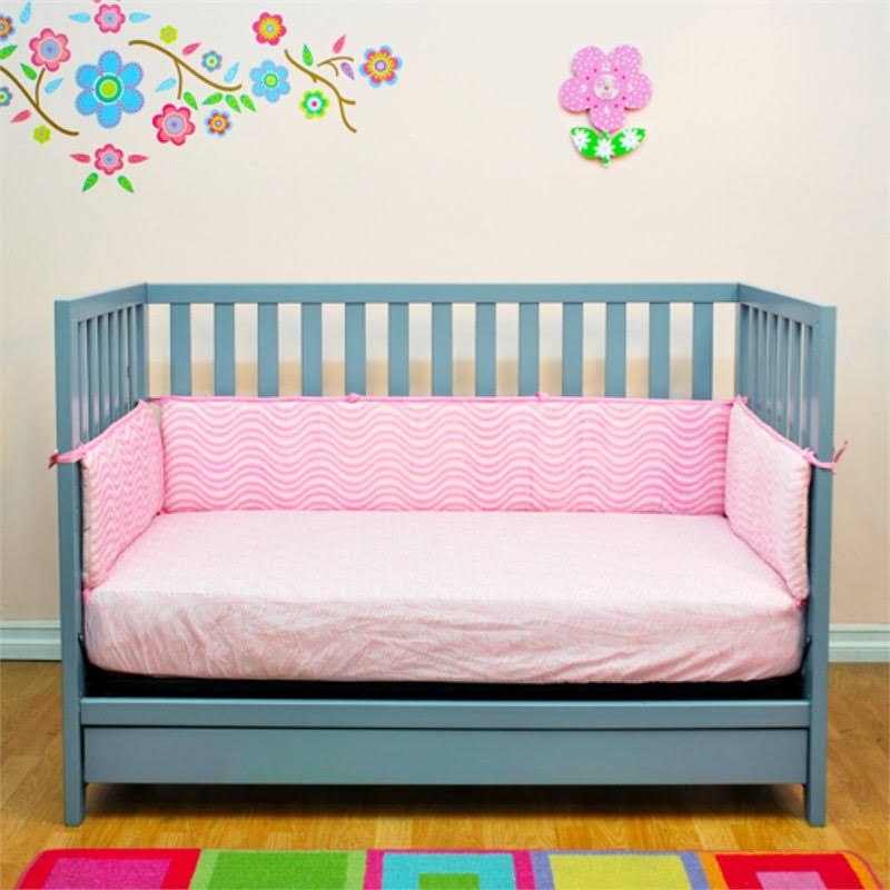 3-in-1 Convertible Crib, Gray W9707