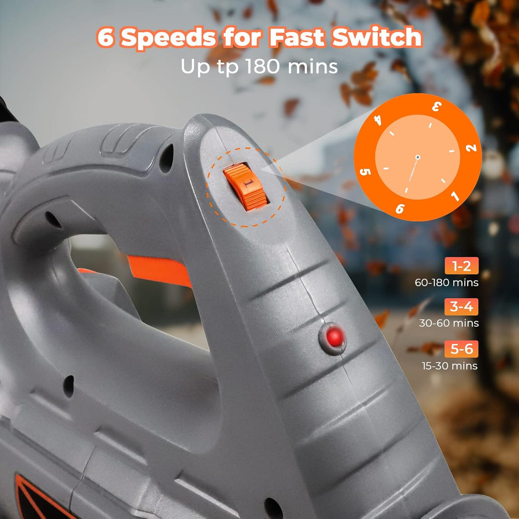 Cordless 21V Leaf Blower with 4.0Ah Battery & Charger, Pack of 2 Z9036