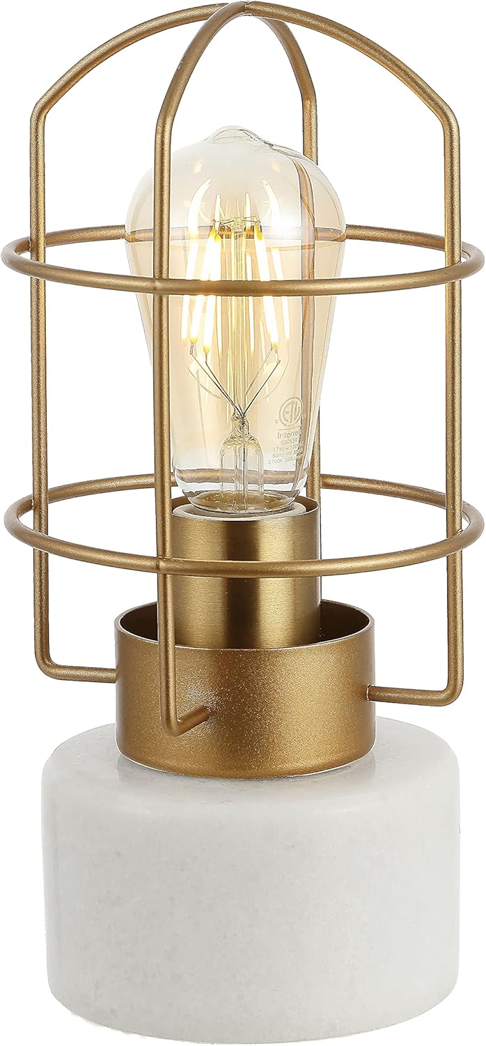 Brass Iron Cage Table Lamp J2820
