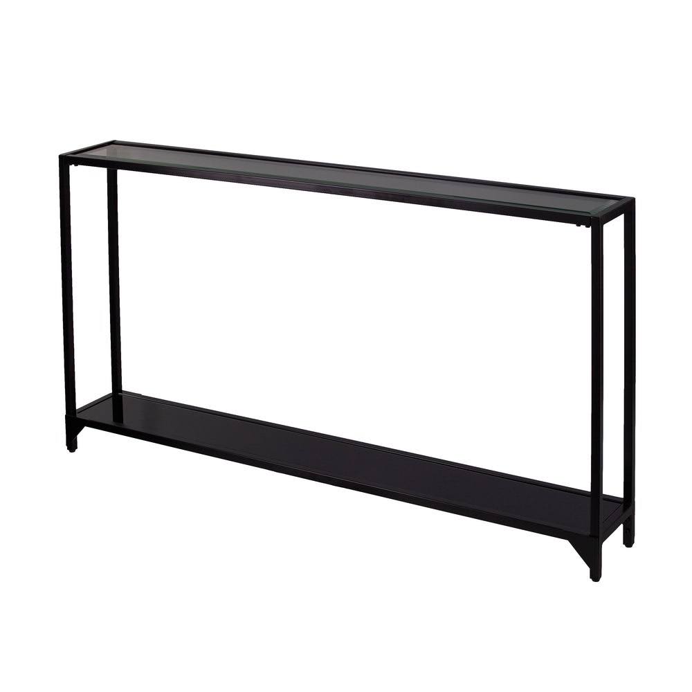 Black Narrow Metal Console Table O749046