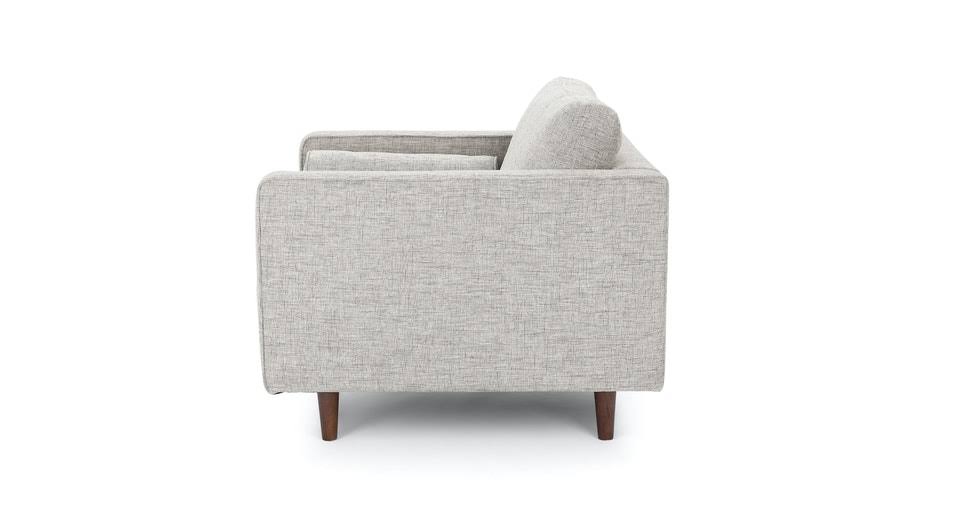 Ivory Tufted Chair with Bolsters C491