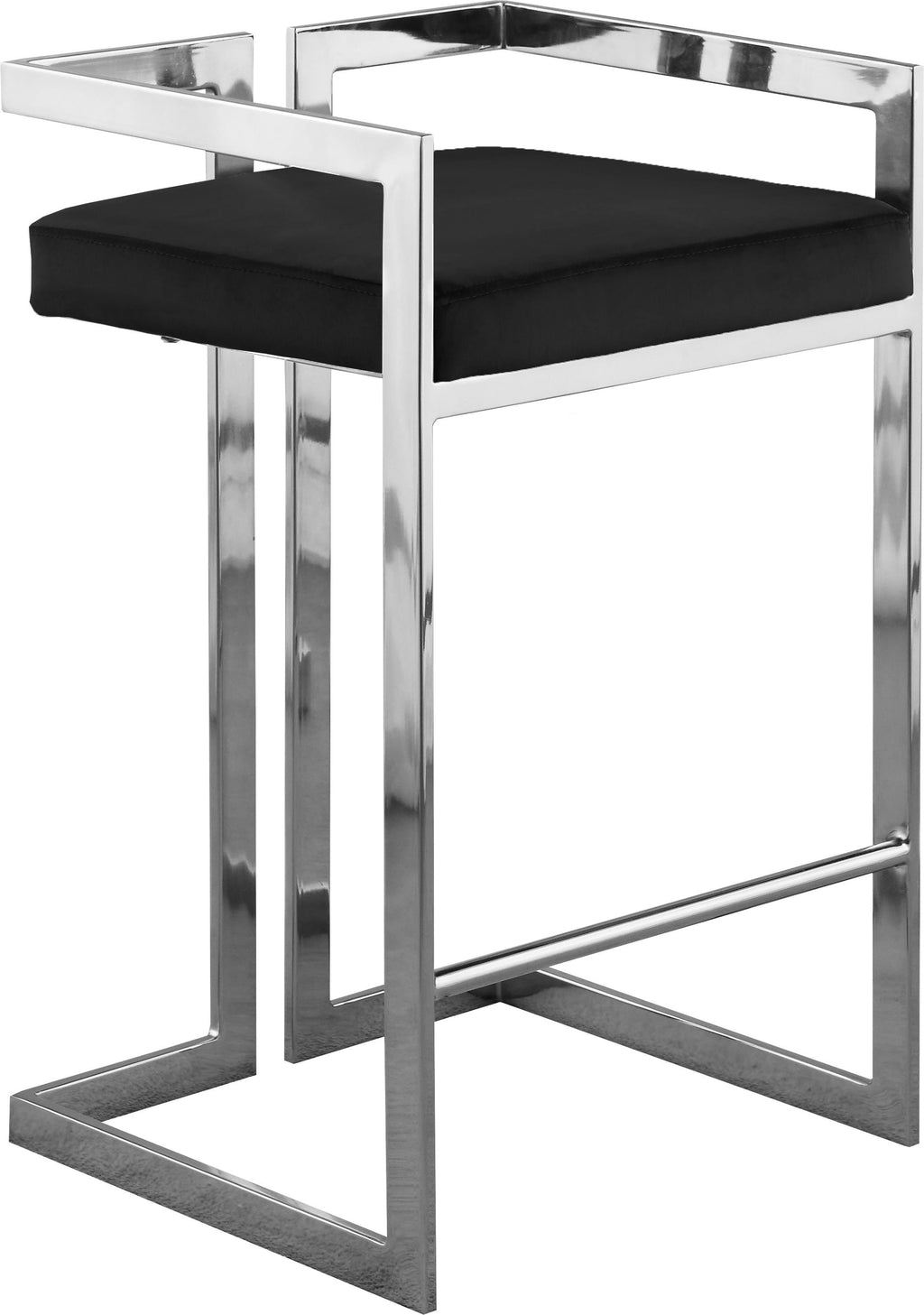 Black Velvet Stool G78129