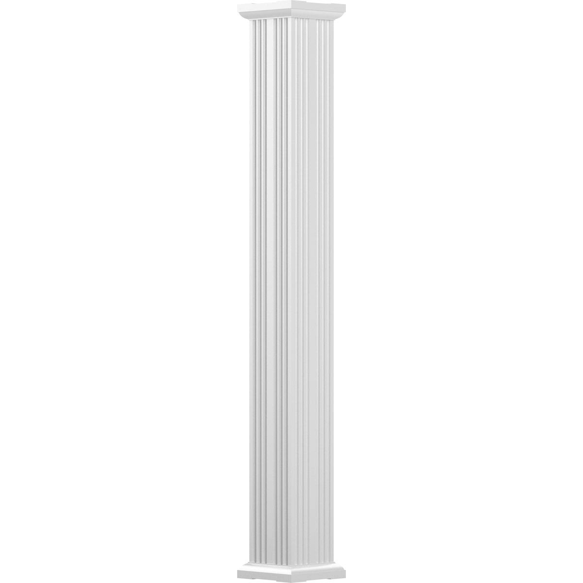 Gloss White Finish Fluted Column with Capital Y70998