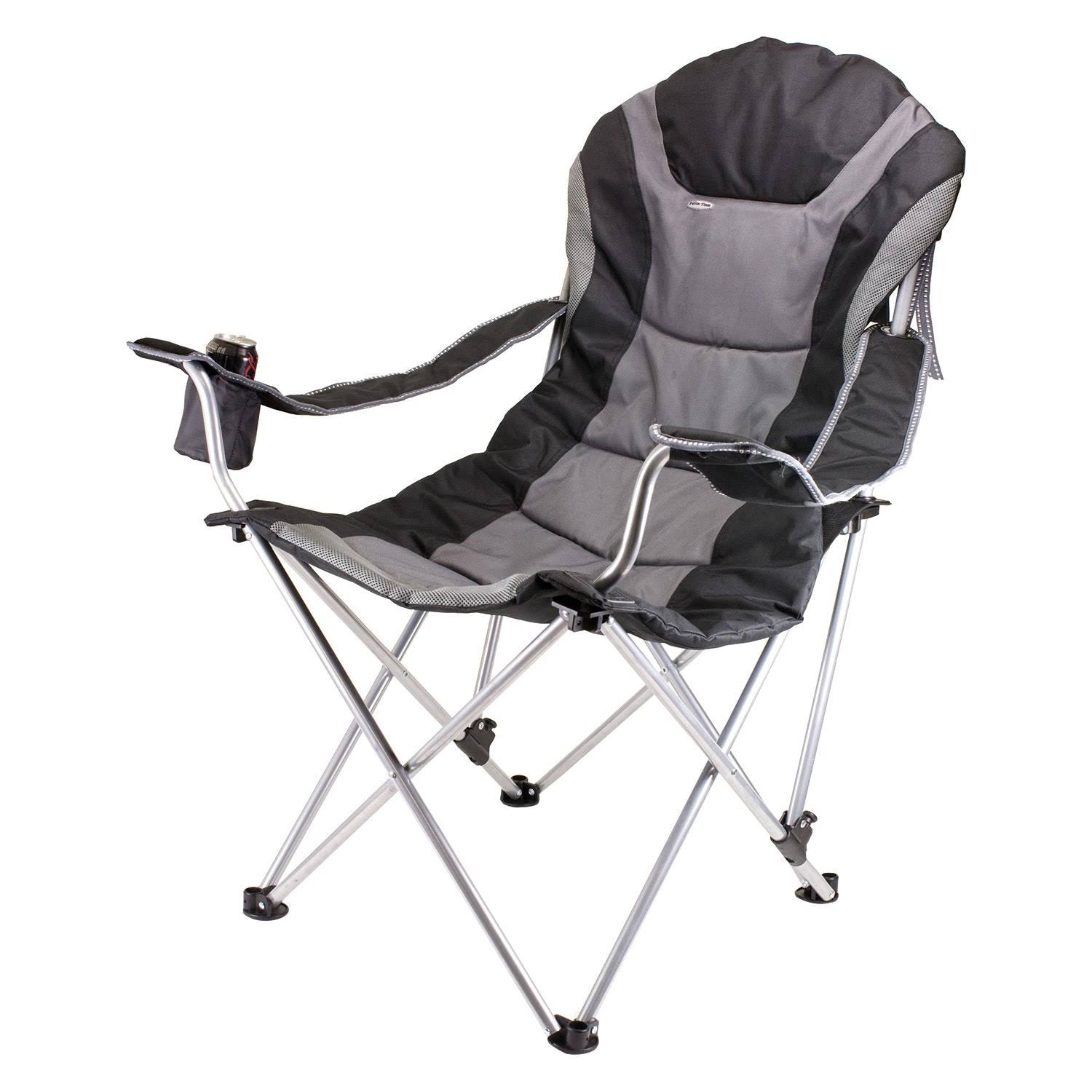 Black Reclining Camp Chair K88906