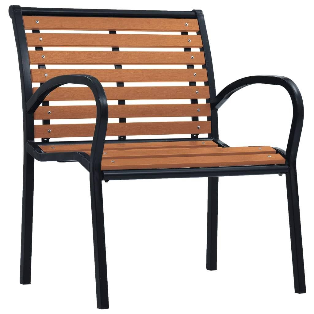 2 Pcs Steel and WPC Garden Chairs E368