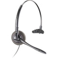 Black Wired Over-the-Ear Monaural Headset with Noise Cancelling Microphone K94447
