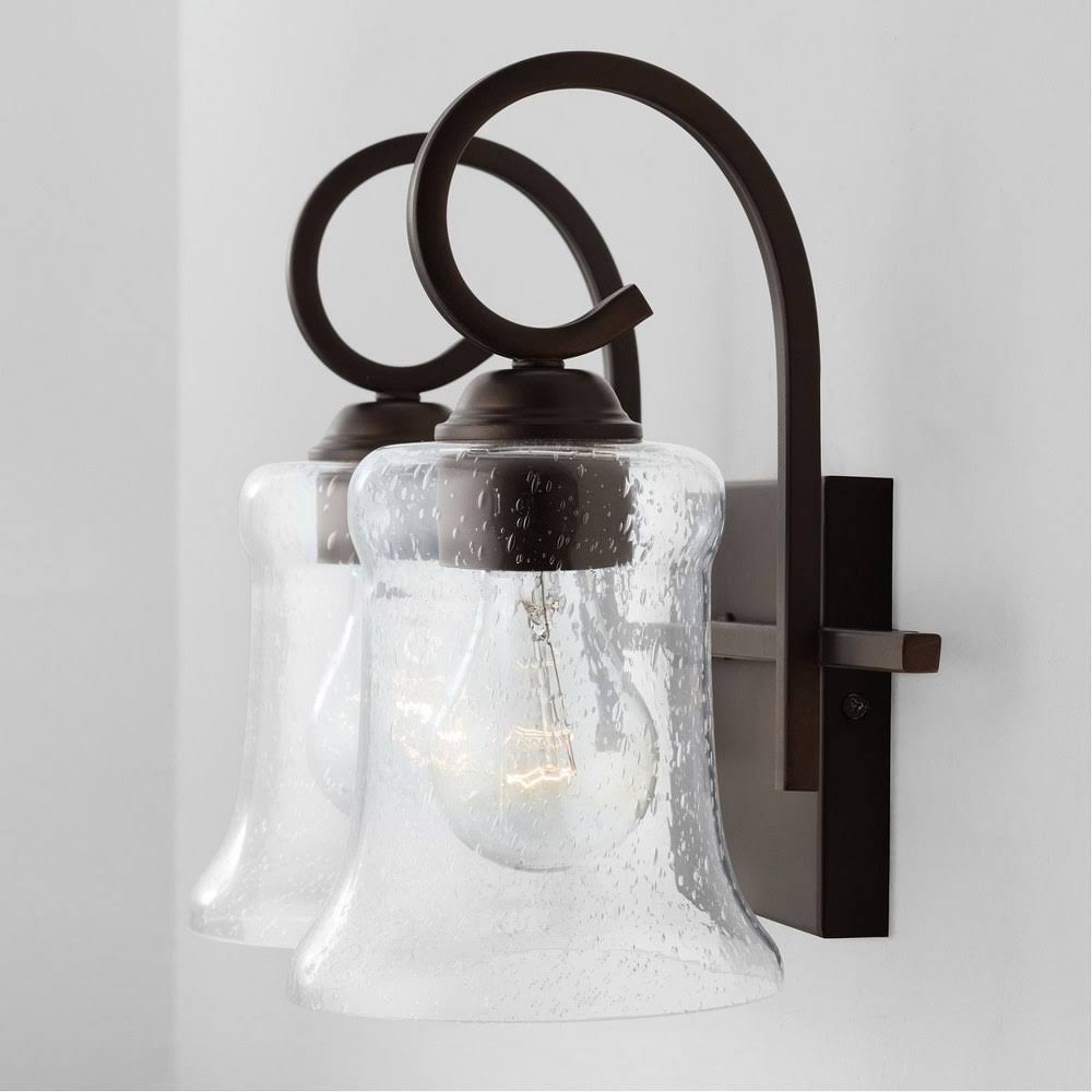 2 Light Vanity, Matte Black L769