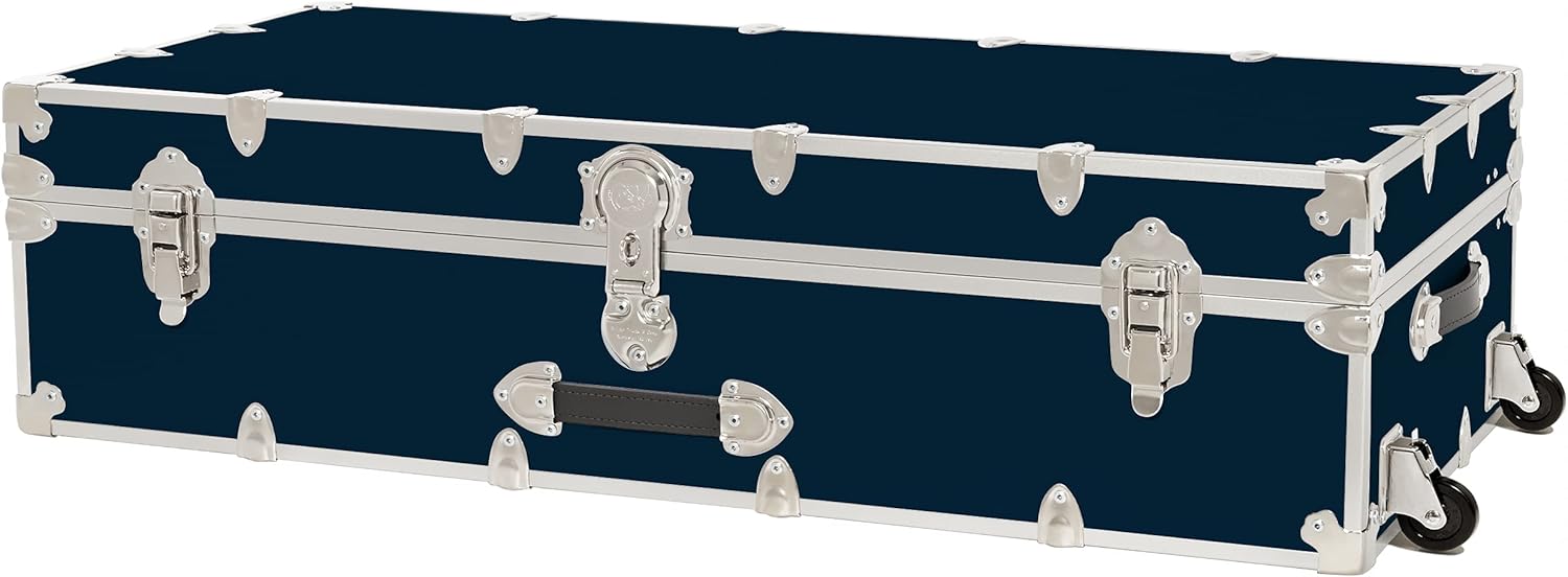 Armor Trundle Trunk with Removable Wheels, Underbed Storage 44x20x12 (Royal Blue) J28853