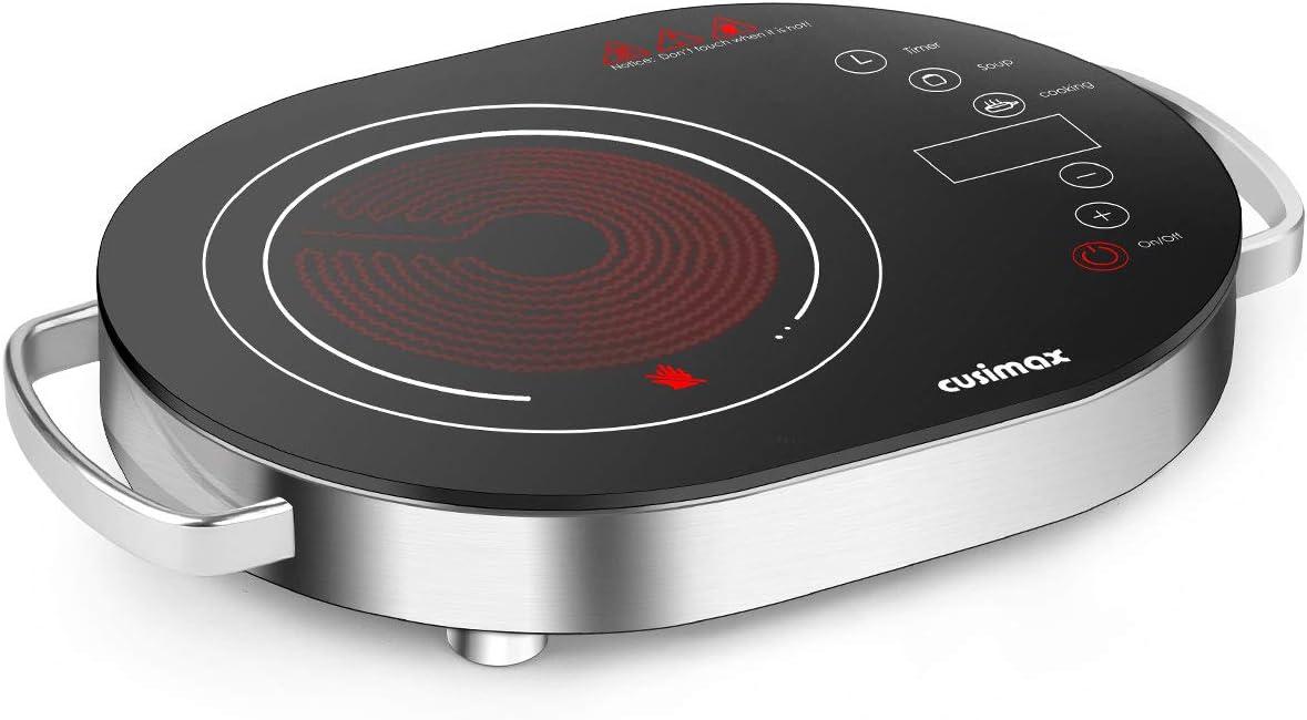 1800W Infrared Double Burner Electric Cooktop G9096