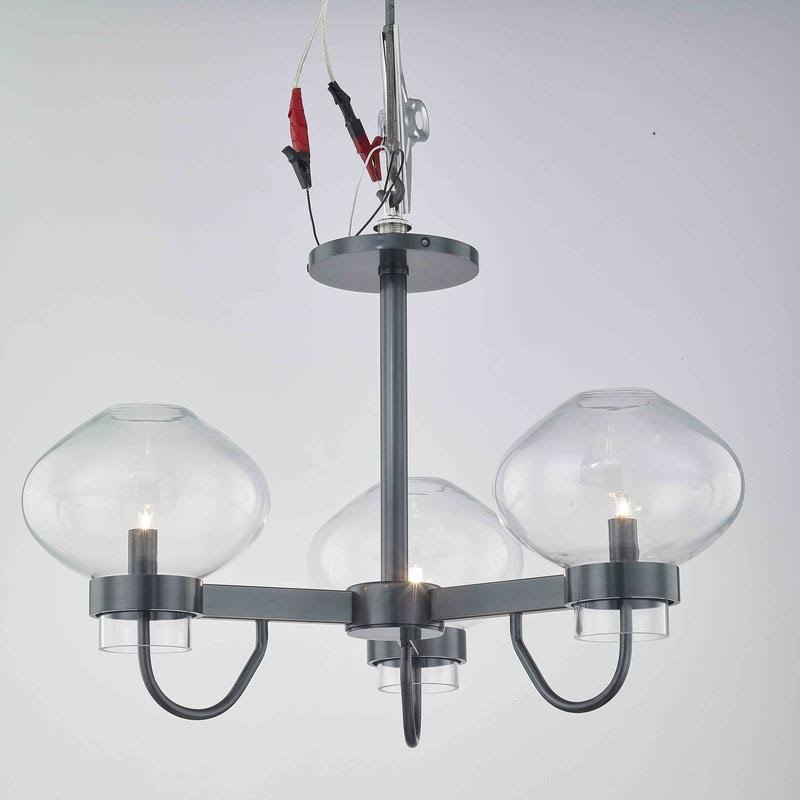 Polished Nickel 3 Light Semi-Flush Mount A12516